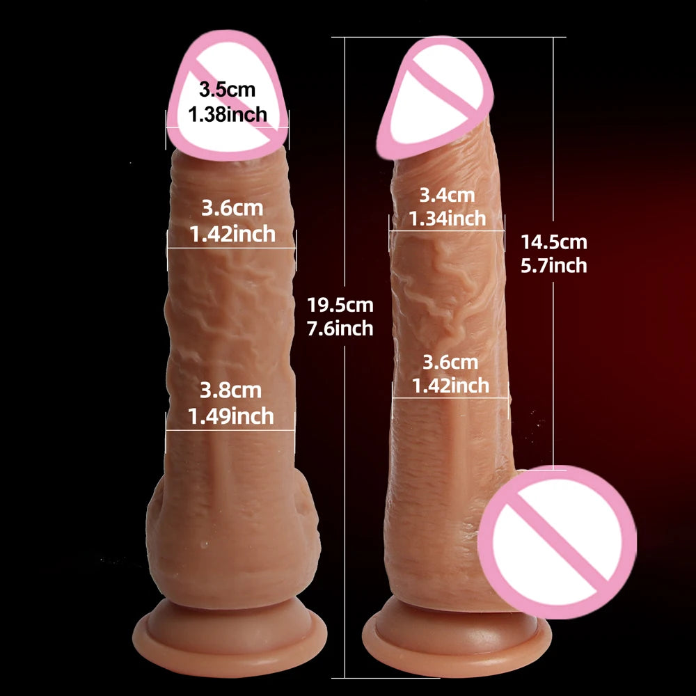 Strap On Realistic Dildo Female Silicone Soft Real Peins Suction Cup Big Cock Dildio Dick Adults Sex Toys For Women Masturbation