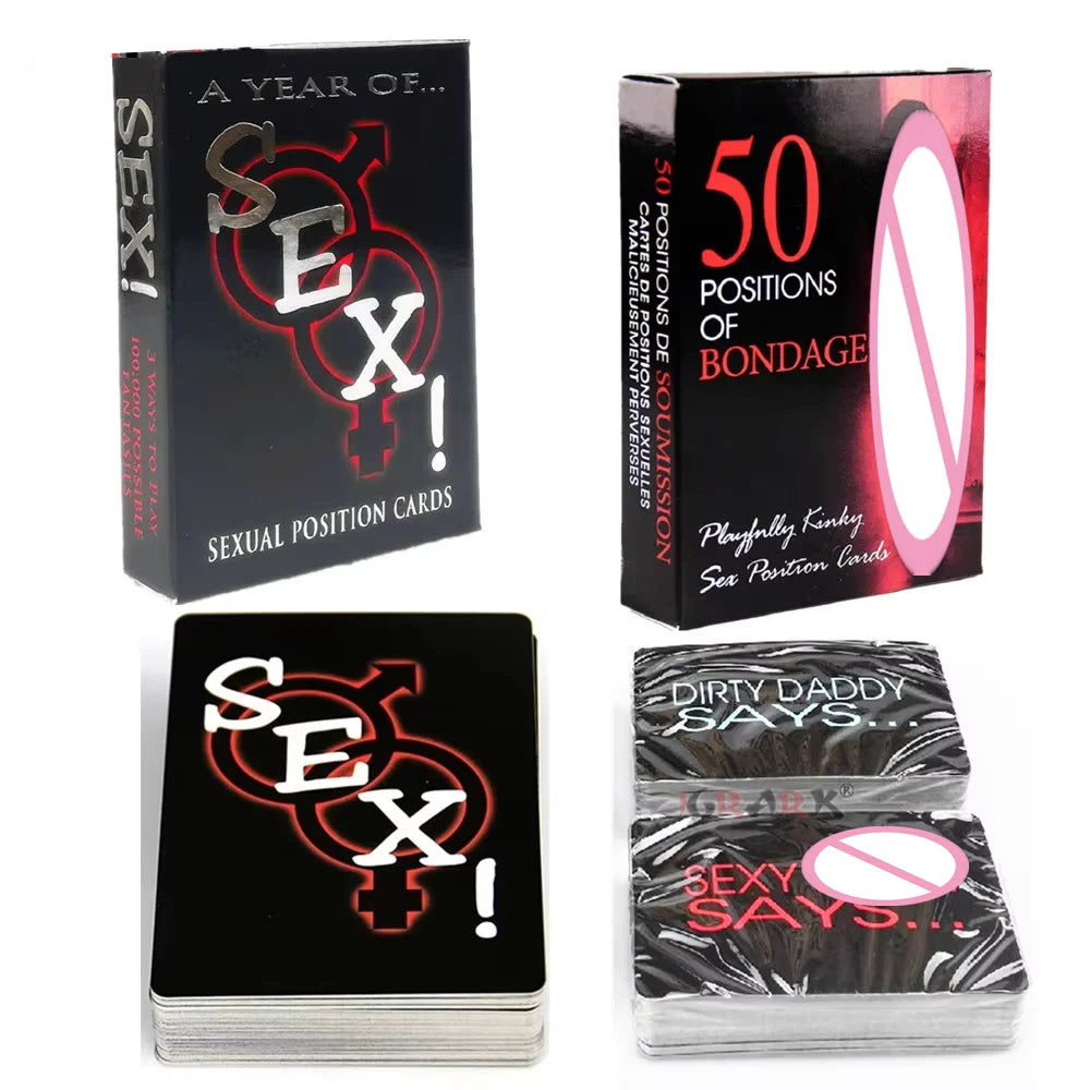 Possible Sexual Positions Playing A Year Of Sex Sexy Paper Cards Sets Adult Games Erotic Sex Toys For Couples Bedroom Commands