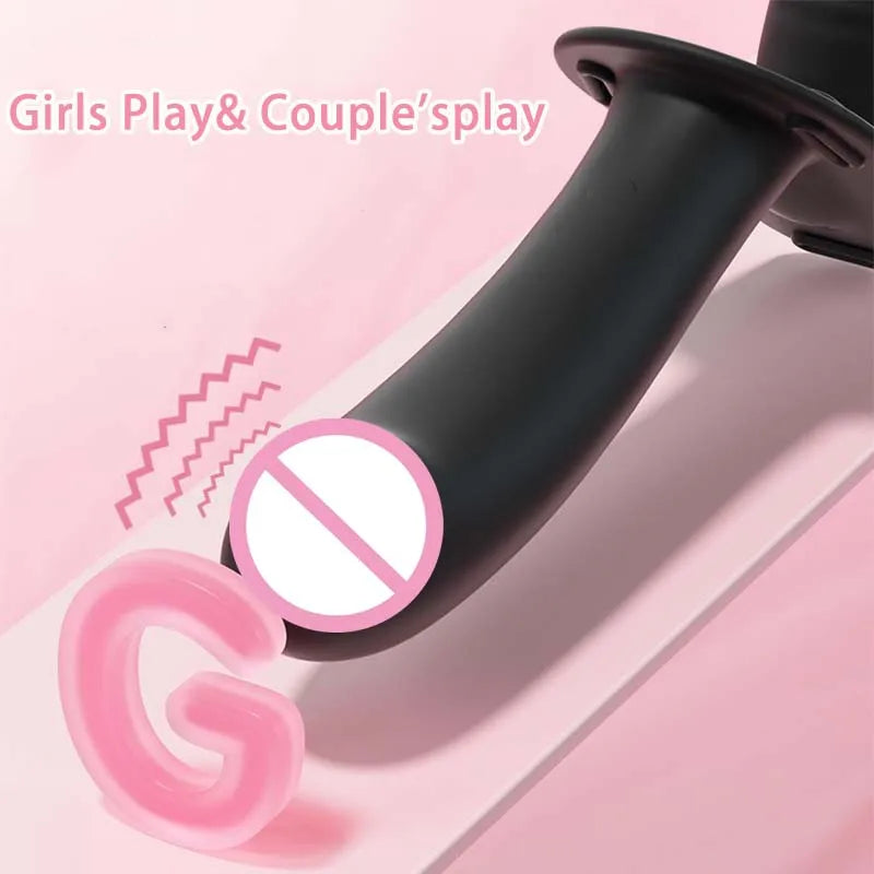 Strap On Wearable Double Penetration Cock G-Spot Dildo Panties for Lesbian Anus Vagina Massager Couples Sex Toys Adult Products