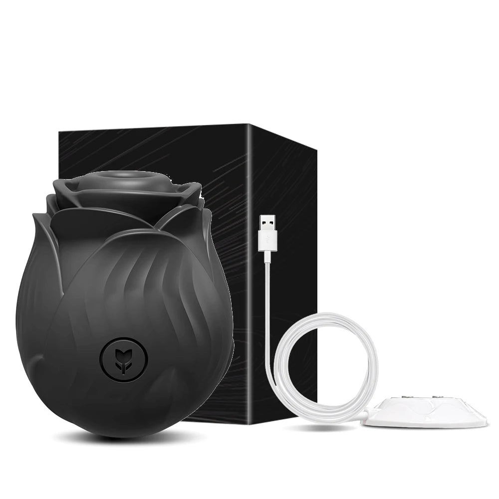 Rose-Toy Clitoris Sucking Vibrator Suction Cup Vacuum Nipple Clitoral Stimulator Female Adult Sex Toy Couple Masturbation Device