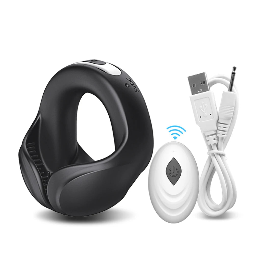 Vibrating Cock Ring Cockring Sex Toys for Men Couple Delay Ejaculation Chastity Testicles Massager Penis Vibrators for Adults 18