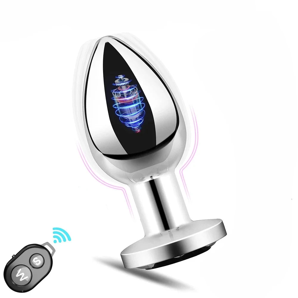 BDSM Remote control electric anal plug butt plug, magnetic charge,G-spot masturbation, Passionate party dance, adult pleasure, a